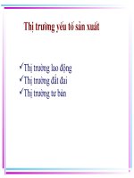Slide thị trường và yếu tố sản xuất (kinh tế vi mô)