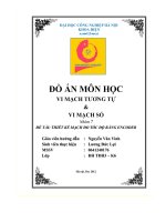 Đề tài thiết kế mạch đo tốc độ bằng encode