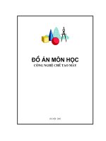 Đồ án gia công giá đỡ