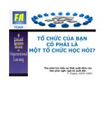 Tổ chức của bạn có phải là một tổ chức học hỏi