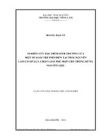 nghiên cứu đặc điểm sinh trưởng của một số loài tre phổ biến tại thái nguyên làm cơ sở lựa chọn loài phù hợp cho trồng rừng nguyên liệu