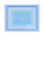 Đề tài thiết bị lọc bụi cho động cơ diesel