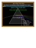 Tổng hợp hữu cơ hoá dầu   luận văn