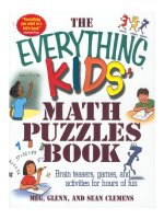 the everthing kid math puzzles book