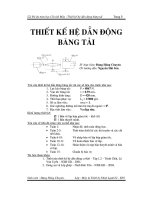 Đồ án thiết kế hệ dẫn động băng tải với lực kéo băng tải f = 8867n