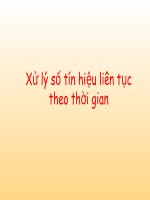 dsp xử lý số tín hiệu liên tục theo thời gian