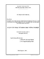 nghiên cứu một số đặc điểm dịch tễ bệnh cúm gia cầm và sự đáp ứng miễn dịch của gà, vịt đối với vaccine h5n1 tại tỉnh thái nguyên