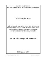 giải pháp chủ yếu nhằm thúc đẩy quá trình chuyển dịch cơ cấu kinh tế nông thôn theo hướng công nghiệp hóa, hiện đại hóa, ở huyện phú lương tỉnh thái nguyên