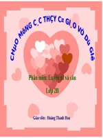 Slide bài giảng Luyện từ và câu lớp 2