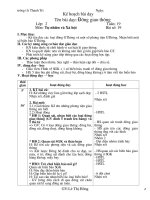 Giáo án môn Tự nhiên xã hội lớp 2 - học kỳ II