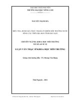 điều tra đánh giá thực trạng ô nhiễm môi trường nước sông cầu trên địa bàn tỉnh bắc kạn