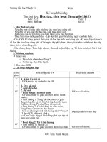 Giáo án môn Đạo đức lớp 2 - học kỳ I