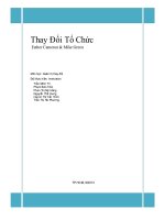 Đề tài thay đổi tổ chức