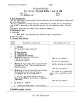 Giáo án môn Tập làm văn lớp 2 - học kỳ I