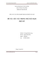 Xúc tác trong nhà máy đạm Phú Mỹ