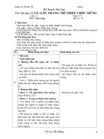 Giáo án môn Thủ công lớp 2 - học kỳ II