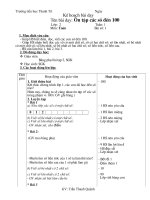 Giáo án môn Toán lớp 2 - học kỳ I