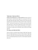 TIỂU LUẬN CHÍNH SÁCH TIỀN TẸ CỦA CHÍNH PHỦ VIỆT NAM HIỆN NAY