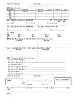 Giáo án lớp 2 - Phiếu ôn tập các cuối tuần