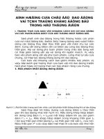 ẢNH HƯỞNG của CHẾ độ DAO ĐỘNG và TÌNH TRẠNG KHÔNG ĐỒNG bộ TRONG hệ THỐNG điện