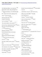 Học tiếng Anh qua bài hát giúp học tiếng anh nhanh và hiệu quả, có link bài hát kèm theo