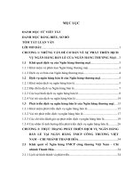 phát triển dịch vụ ngân hàng bán lẻ tại ngân hàng tmcp công thương việt nam – chi nhánh thanh hóa