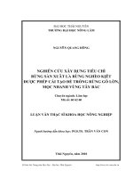 nghiên cứu xây dựng tiêu chí rừng sản xuất là rừng nghèo kiệt được phép cải tạo để trồng rừng gỗ lớn, mọc nhanh vùng tây bắc