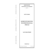 giải pháp chủ yếu nhằm xây dựng nông thôn mới ở thị xã bắc kạn tỉnh bắc kạn