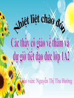 Slide bài giảng Đạo đức lớp 1: Gọn gàng sạch sẽ