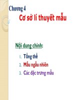 Cơ sở lí thuyết mẫu XSTK
