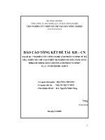 Báo cáo khoa học công nghệ: Nghiên cứu công nghệ làm phân vi sinh từ bã mía, thiết kế chế tạo thiết bị nghiền bã mía năng suất 500kgh trong dây chuyền làm phân vi sinh