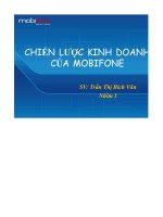 Đề tài chiến lược kinh doanh của mobifone