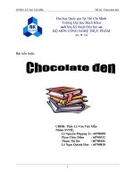 thiết kế quy trình sản xuất socola đen