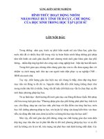 Đề tài hình thức hoạt động nhóm nhằm phát huy tính tích cực của HS trong dạy học lịch sử