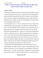 Đề tài Làm thế nào để dạy tốt phân môn tập đọc nhạc trong chương trình âm nhạc THCS