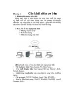 BÀI GIẢNG THIẾT BỊ MẠNG  CÁC KHÁI NIỆM CƠ BẢN