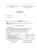 Đồ án công nghệ sửa chữa thiết bị công nghiệp đhnc Hà Nội kèm bản vè full