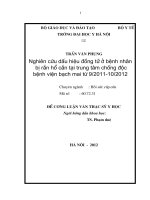 Nghiên cứu dấu hiệu đồng tử ở bệnh nhân bị rắn hổ cắn tại trung tâm chống độc bệnh viện bạch mai từ 9/2011-10/2012