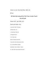 Đề tài mô hình thị trường tiền tệ việt nam và một số nước trên thế giới