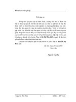 Nhập môn lý thuyết biểu diễn nửa nhóm khóa luận tốt nghiệp