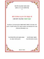 LUẬN VĂN THẠC SỸ: VẬN DỤNG QUAN ĐIỂM PHÁT TRIỂN VÀO VIỆC XÂY DỰNG  NGUỒN NHÂN LỰC CHẤT LƯỢNG CAO Ở HUYỆN KỲ ANH, TỈNH HÀ TĨNH HIỆN NAY.