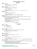 Đề thi hết kỳ  I toán 8