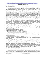 Đề tài xây dựng giáo án để đạt hiệu quả cao trong giảng dạy thể dục lớp 8