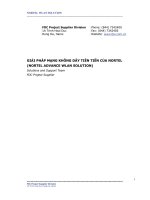 GIẢI PHÁP MẠNG KHÔNG DÂY TIÊN TIẾN CỦA NORTEL