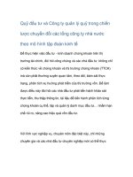 Quỹ đầu tư và công ty quản lý quỹ trong chiến lược chuyển đổi các tổng công ty nhà nước theo mô hình tập đoàn kinh tế