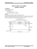 ĐỒ ÁN CẦU THÉP MẪU HOÀN CHỈNH