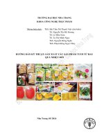Hướng dẫn kỹ thuật: sản xuất các sản phẩm tươi từ rau quả nhiệt đới