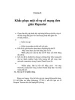 BÀI GIẢNG THIẾT BỊ MẠNG   KHẮC PHỤC MỘT SỐ SỰ CỐ MẠNG DƠN GIẢN REPEATER