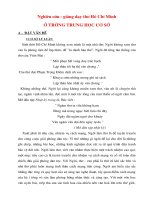 Đề tài dạy thơ Hồ Chí Minh ở trường THCS