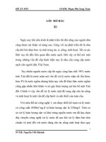 TÍNH TOÁN THIẾT KẾ CÁC CÔNG TRÌNH CHÍNH TRONG TRẠM XỬ LÝ NƯỚC CẤP